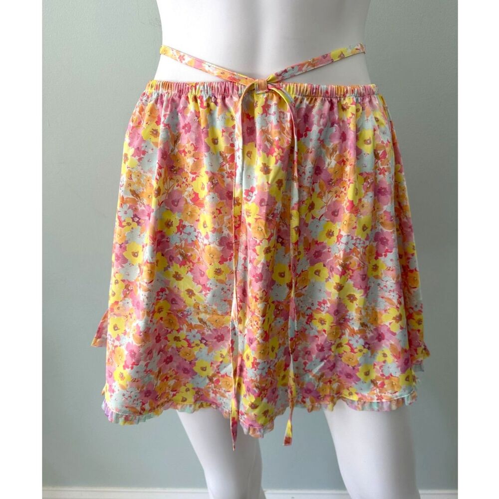NWT For Love & Lemons Pastel Punch Floral Skirt size XS